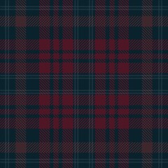  Tartan seamless pattern, red and dark blue, can be used in fashion design. Bedding, curtains, tablecloths
