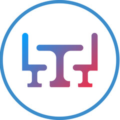 Dining Table Icon Style