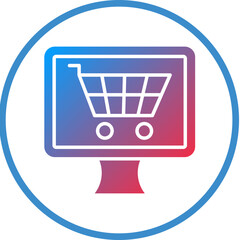 Online Shopping Icon Style