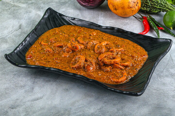 Indian cuisine - Masala with calamari