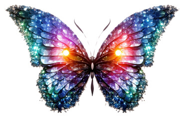 Obraz premium PNG Glitter butterfly shape insect animal invertebrate.