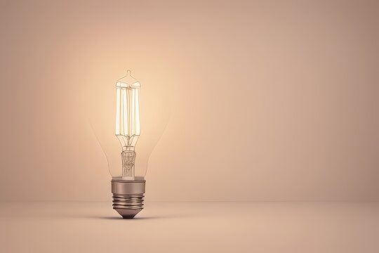 light bulb on ponk background