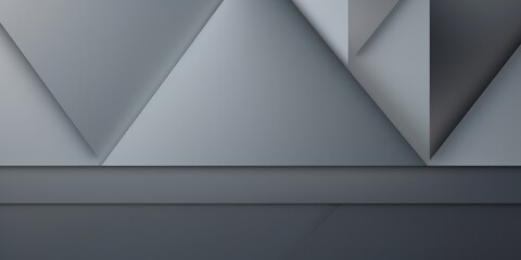 Gray minimalistic geometric abstract background diagonal triangle patterns vibrant header design poster design template web texture with copy space 