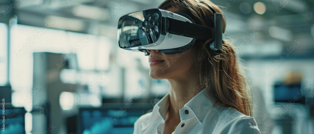 Poster professionals using vr to optimize business processes