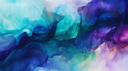 Stunning Fluid Art Background with Blue and Purple Tones