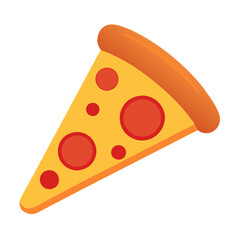 SVG slice of pepperoni pizza, illustration of pizza vector