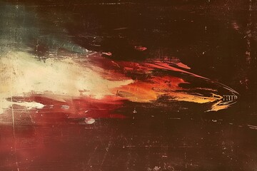 An energetic abstract artwork with a dark background utilizes a subtle gradient of red, orange, green, and blue to create depth, emphasizing themes of quality and innovation.