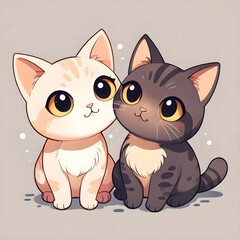 Two cute cats