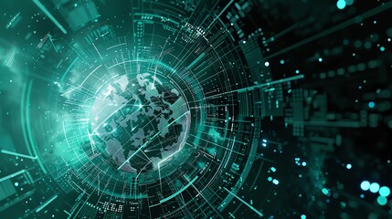 futuristic Visual digital technology background