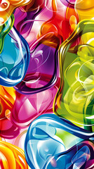 Colorful glass background ,vector image