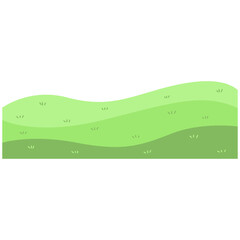 Obraz premium Green Field Illustration