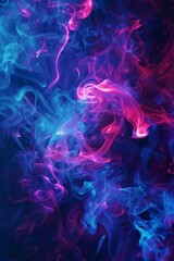 Fototapeta premium Neon Smoke Background for American Football 