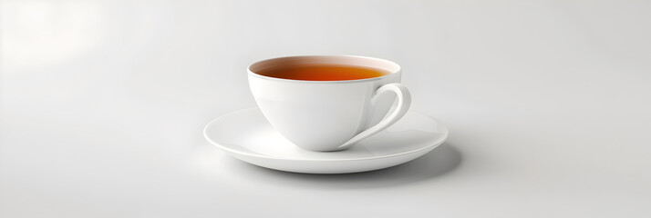 Isolated Cup of Tea on White Background