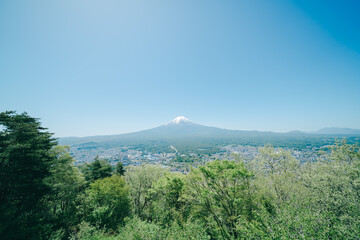 展望台から見える富士山