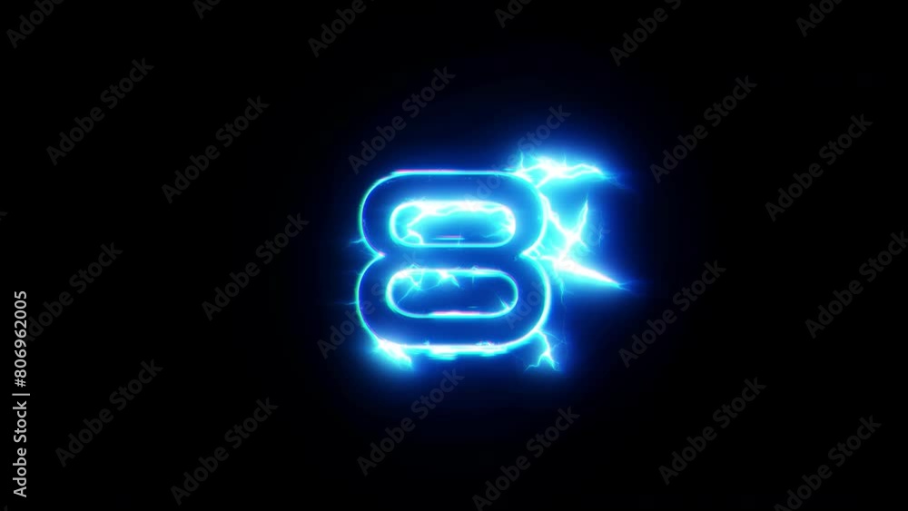 Poster abstract futuristic animation glow neon blue digital technology glitch shocking lightning effect tex
