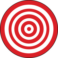 red dart target logo vector illustration, 