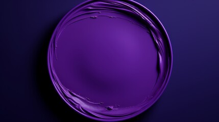 Obraz premium A detailed close-up of a vibrant purple plate set against a rich purple background