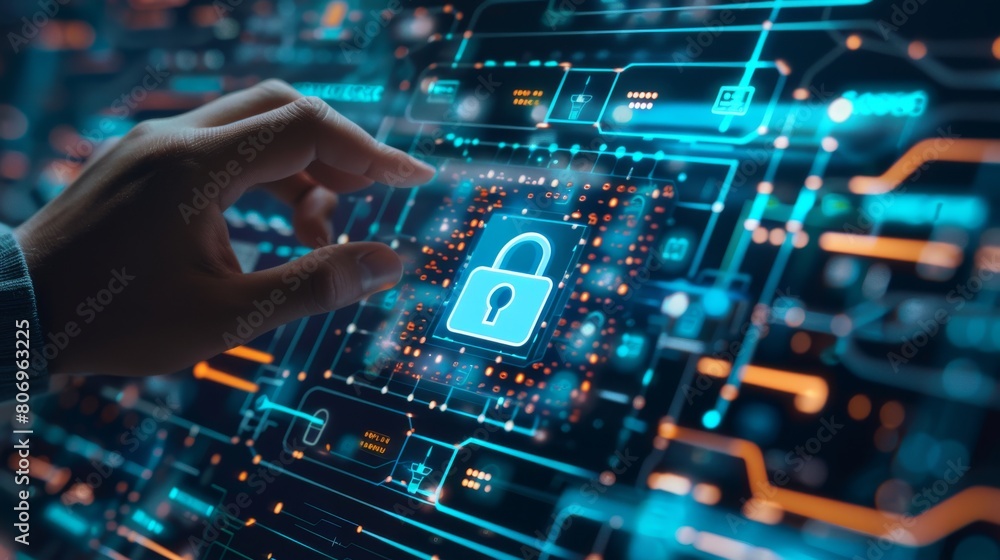 Aufkleber utilize firewall and antivirus protections to enhance digital security and secure personal data from