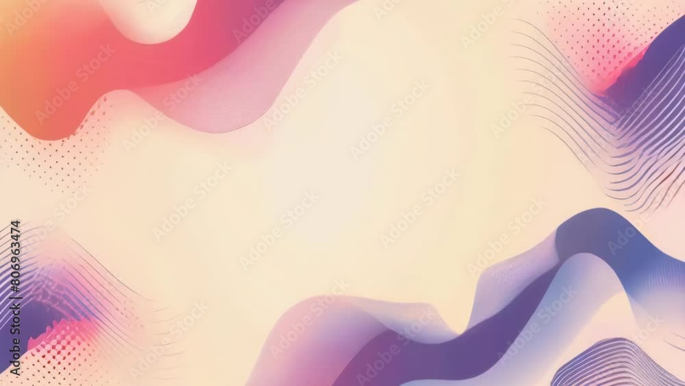 Poster a colorful, abstract background with a white line in the middle. the background is filled with swirl