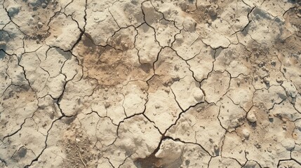 Dry cracked ground background  drought theme.