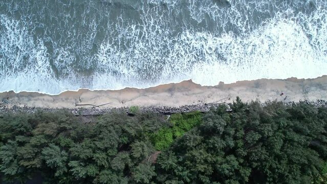 snehatheeram beach chavakkad kerala aerial view
