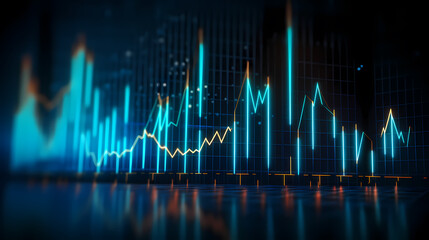 Modern stock market chart