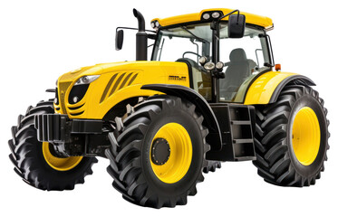 PNG  Yellow modern tractor  vehicle wheel