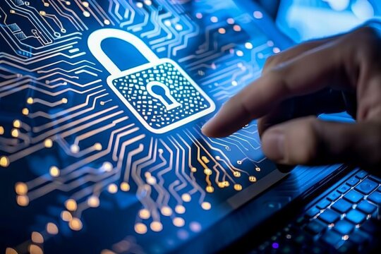 Enhance online protection with a digital shield, SSL encryption, and virtual lock security for secure app communications.