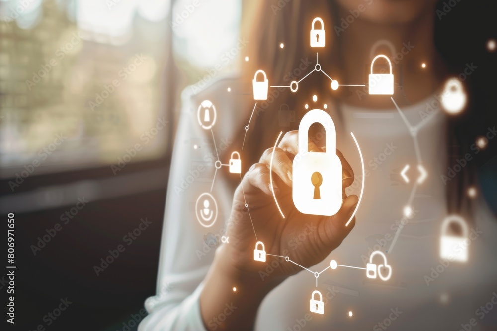 Poster implement ssl encryption and virtual lock security to safeguard your app with our digital shield tec