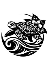 Turtle SVG, Turtle PNG, Turtle Outline SVG, Sea Turtle SVG, Cricut Sea Turtle SVG, Sea Turtle Silhouette SVG, Flower Turtle SVG, Flowers, Nautical SVG