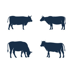 Cow icon template design vector icon illustration