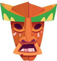 Cartoon Tiki Totem