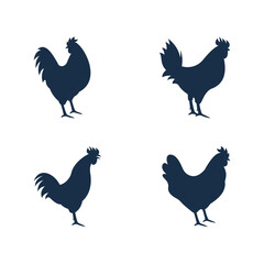 Rooster icon template design vector icon illustration
