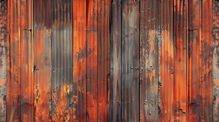Dirty rusty texture, tary rusty textured corrugated sheet background, Old zinc wall texture background. Rusty galvanized, rust surface texture on galvanized metal,generative ai