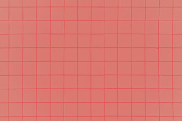 Red Pink Salmon Tiles Wall Background Vintage Square Tiles