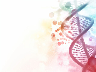 色のついたDNAイメージ