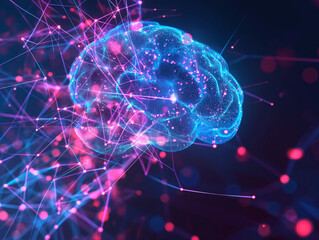 線のイメージの脳