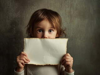 Curious Child with Paper