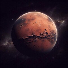 Hintergrund, Wallpaper: roter Planet