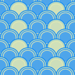 seamless pattern with circles, asian design, ethnic stylish fabric geometric, wallpaper, blue collection, ornament