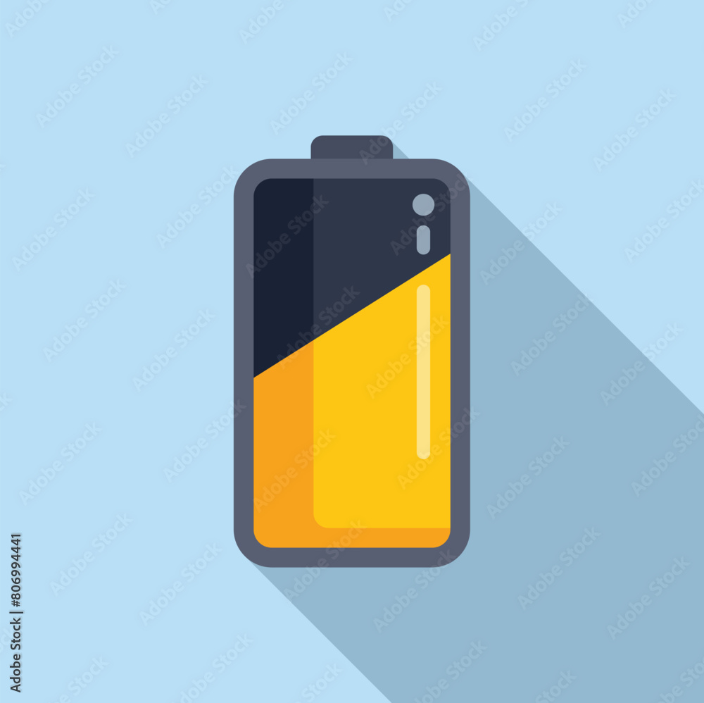 Aufkleber progress charging indicator icon flat vector. battery process. status volt