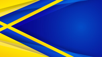 Modern abstract background blue and yellow