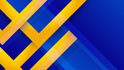 Modern abstract background blue and yellow