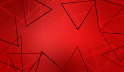 Red abstract background. Dynamic shapes composition
