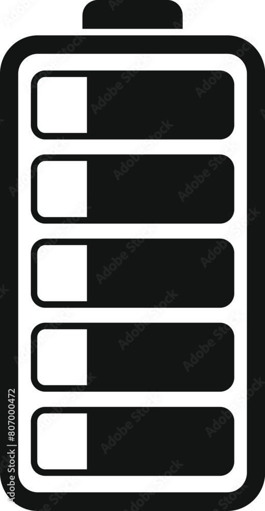 Poster half battery power icon simple vector. mobile electric. save level plus