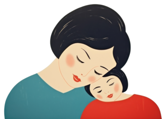 PNG  Cartoon adult affectionate togetherness.