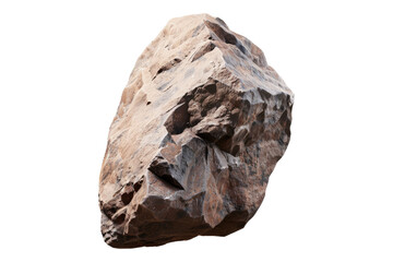 Obraz premium Stone boulder mountain clay isolated on transparent background