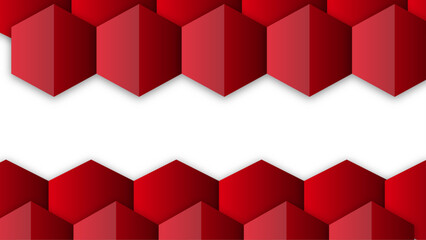 Modern red and white abstract background