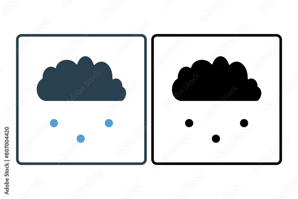 Poster cloud icon. icon related to computer. suitable for web site, app, user interfaces, printable etc. so
