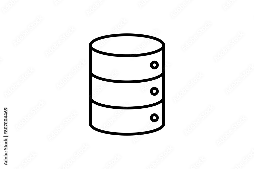 Poster database icon. icon related to computer. suitable for web site, app, user interfaces, printable etc.